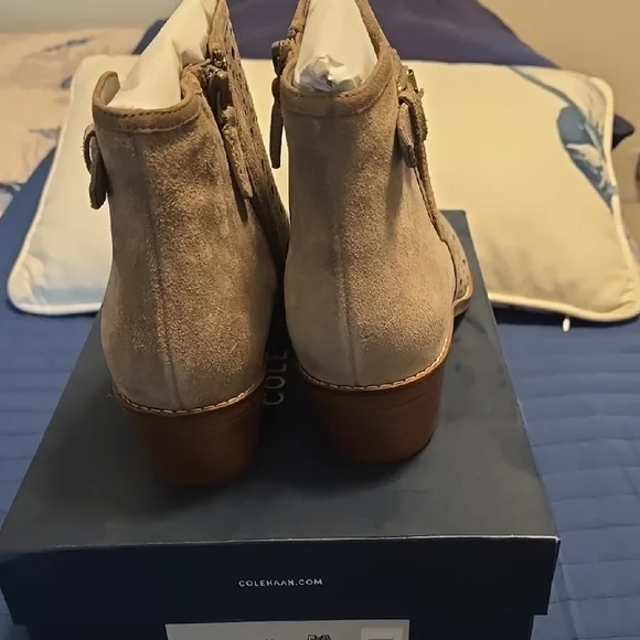 Cole Haan Women's Tan Ankle Boots - Picture 5 of 5
